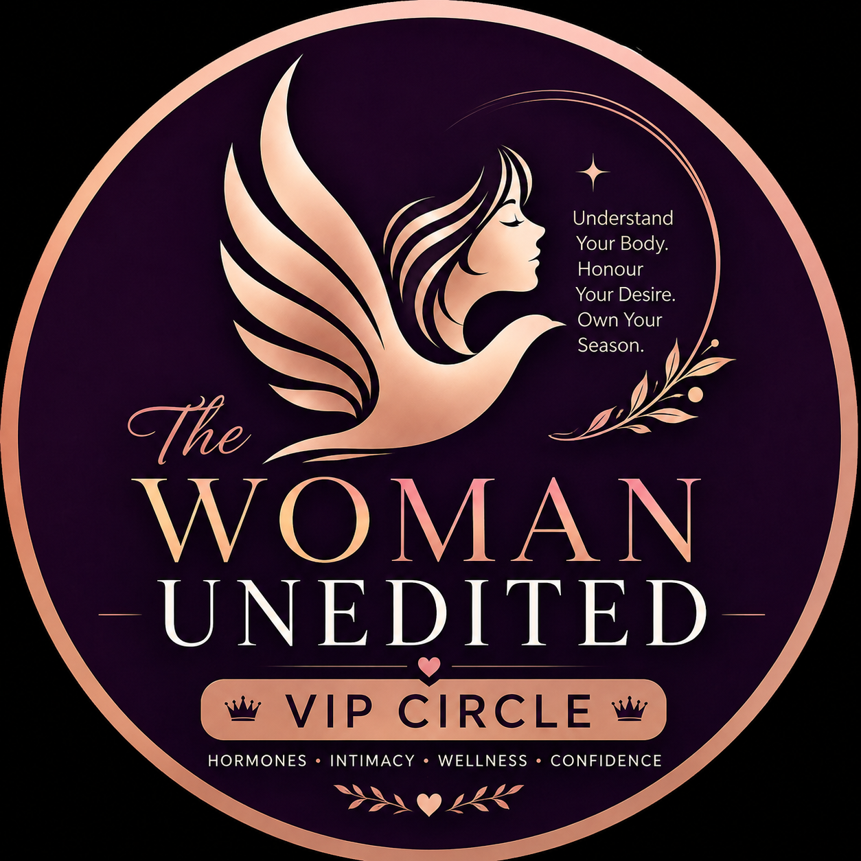 The Woman Unedited VIP Circle emblem